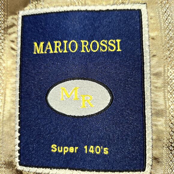 Mario Rossi 48L Men's Blazer Gray Suit Coat Sport Jacket 2 Buttons 48 Long - Picture 3 of 7